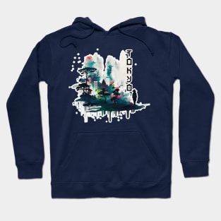 Modern Tokyo design Hoodie